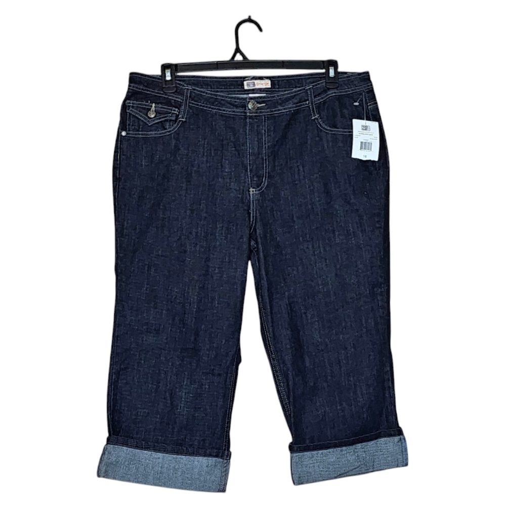 NWT Faded Glory Roll Cuff Capri
